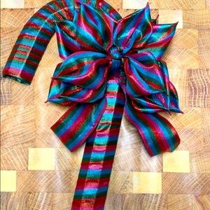 Christmas wreath peppermint shaped pink turquoise